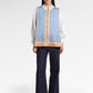 Mono Diagonal Collar Lace Shirt - Yuzu