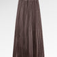 Mono Diagonal Pleated Skirt - Berry