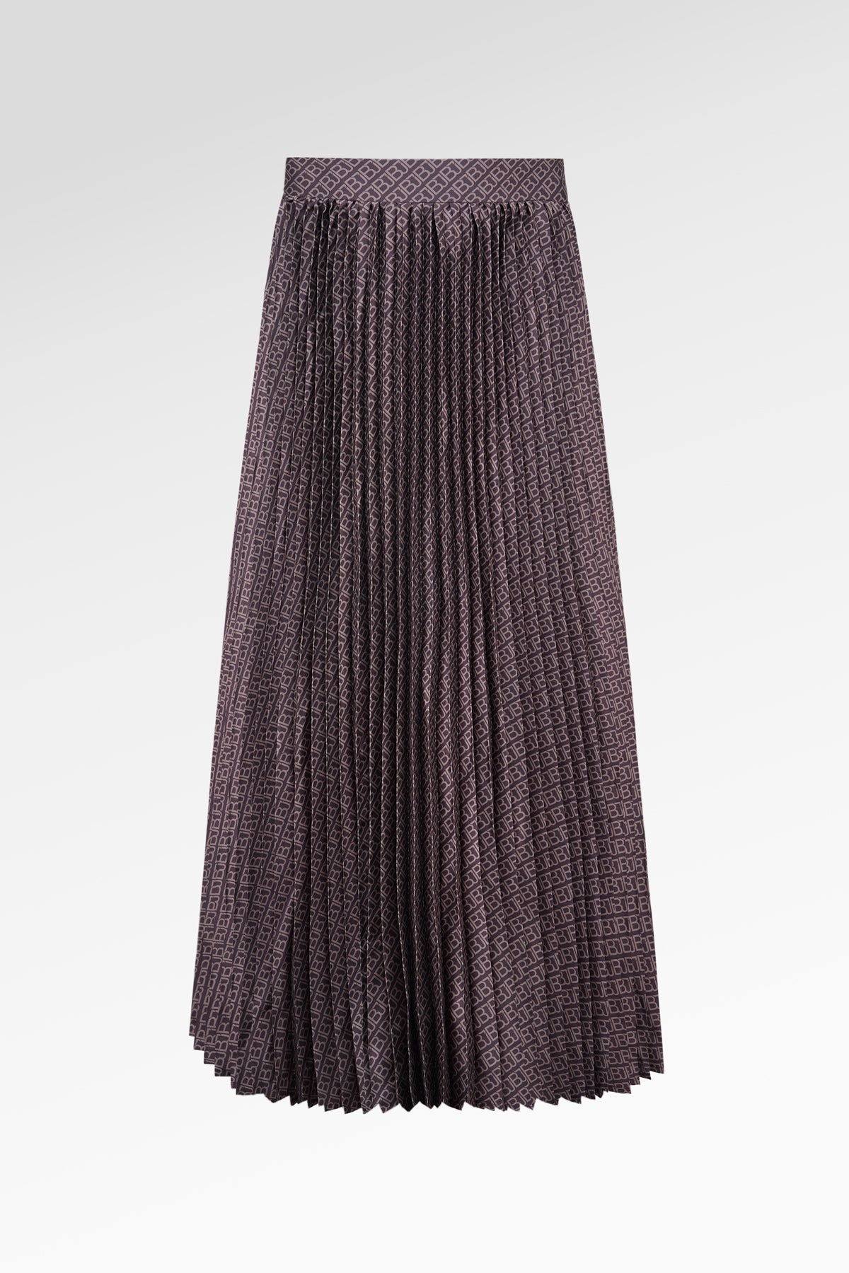Mono Diagonal Pleated Skirt - Black Choco