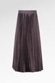 Mono Diagonal Pleated Skirt - Black Choco