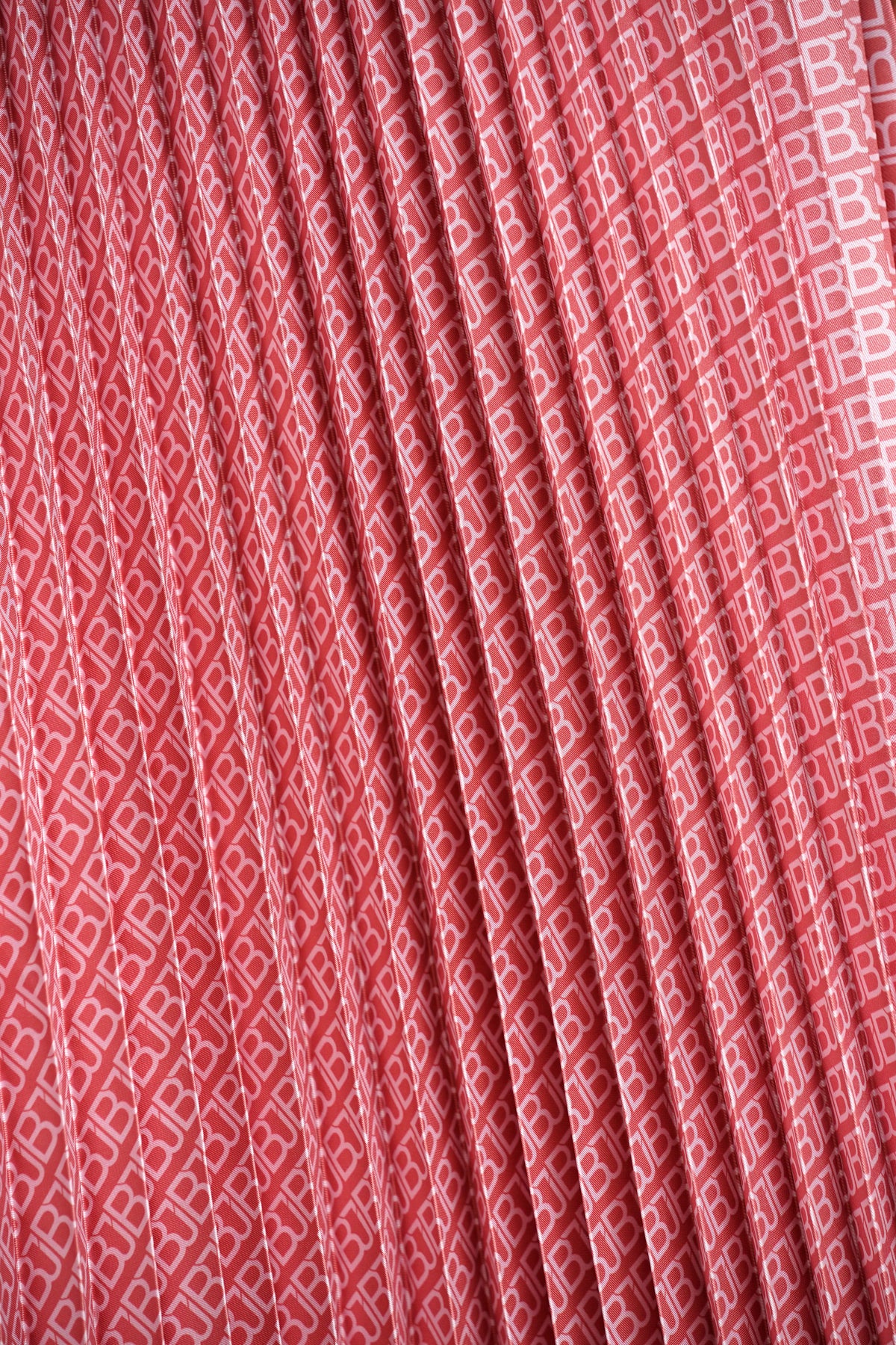 Mono Diagonal Pleated Skirt - Sorbet