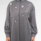 Monogram Diagonal Crystal Dress - Black and White