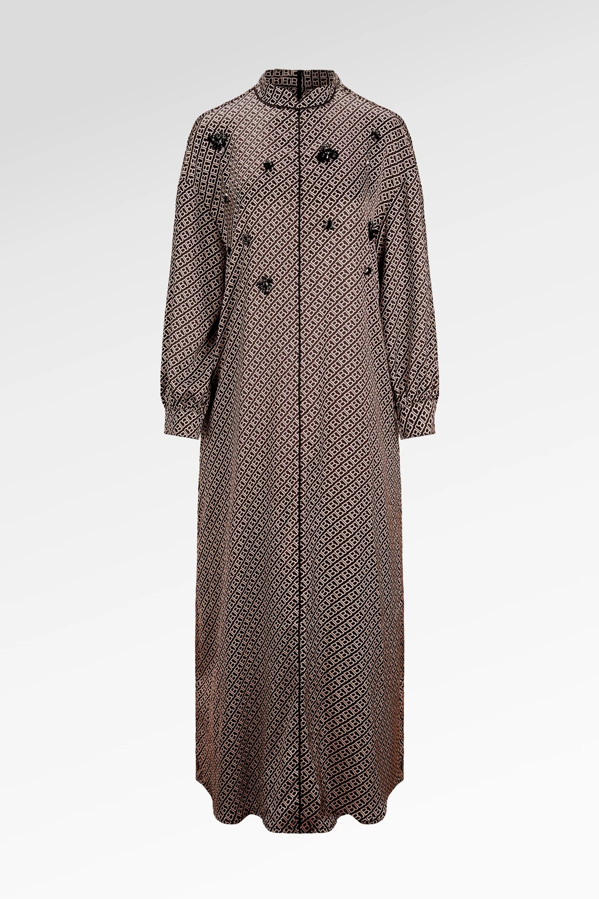 Monogram Diagonal Crystal Dress - Black Choco