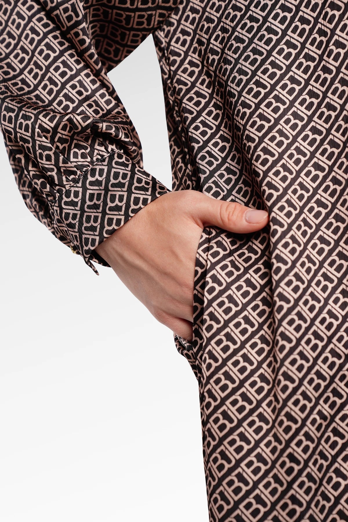 Monogram Diagonal Crystal Dress - Black Choco