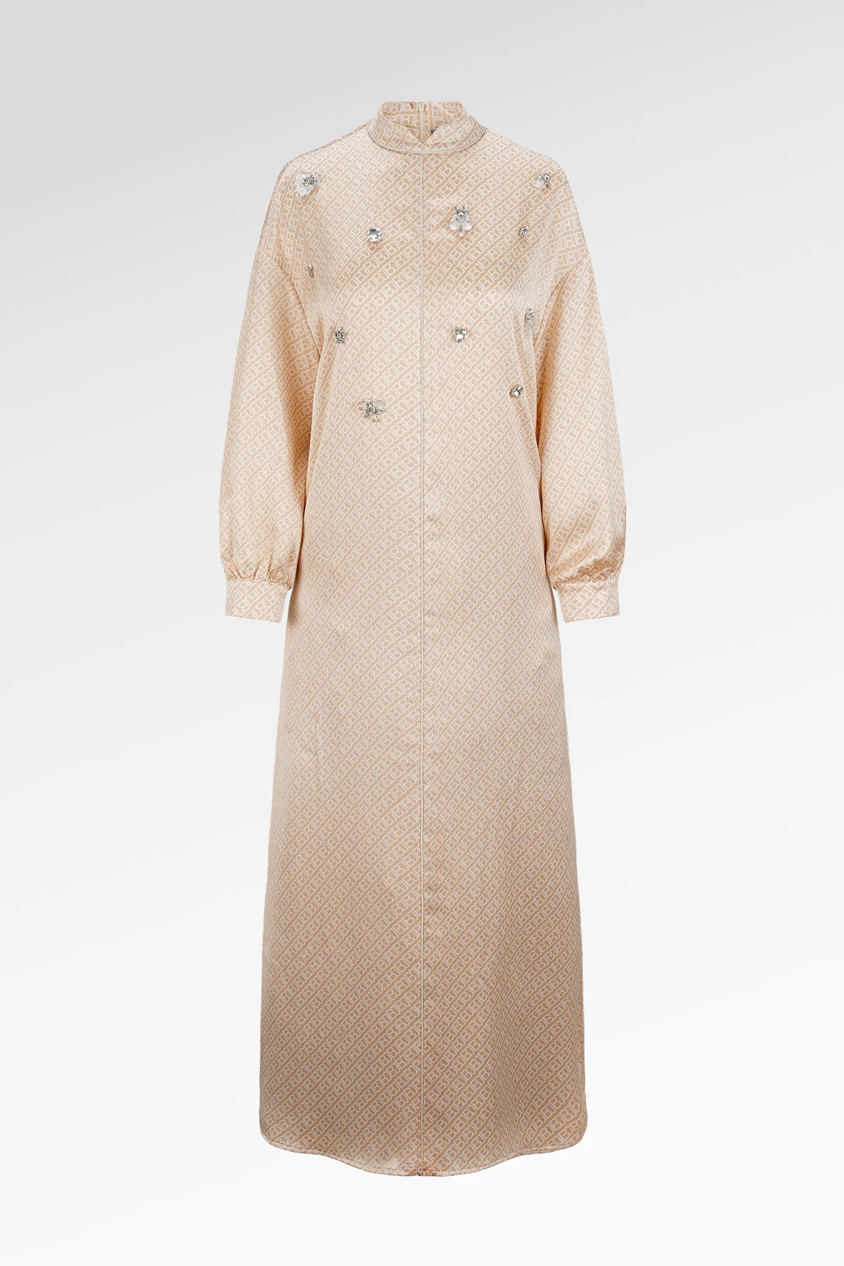 Monogram Diagonal Crystal Dress - Sand