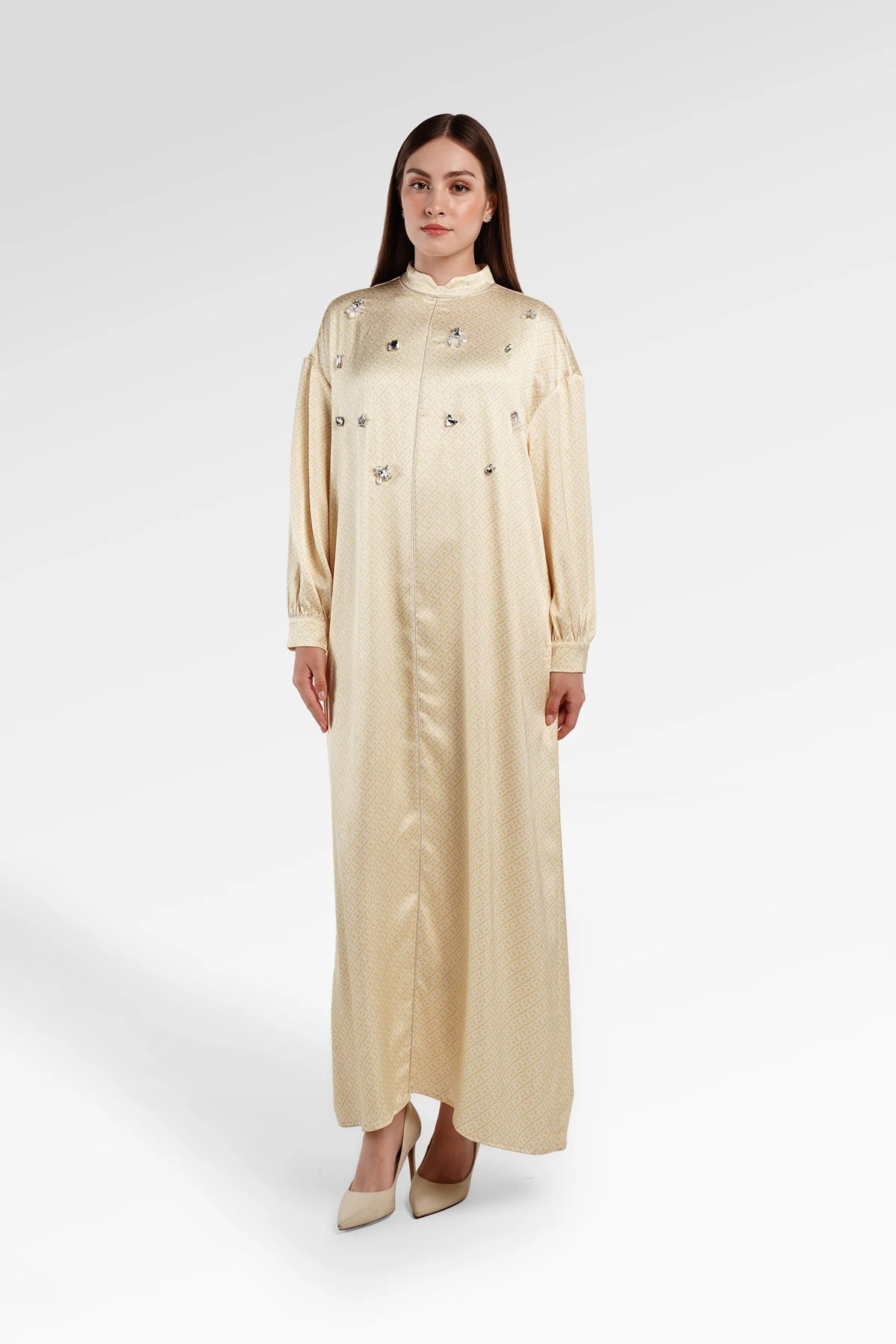Monogram Diagonal Crystal Dress - Yuzu