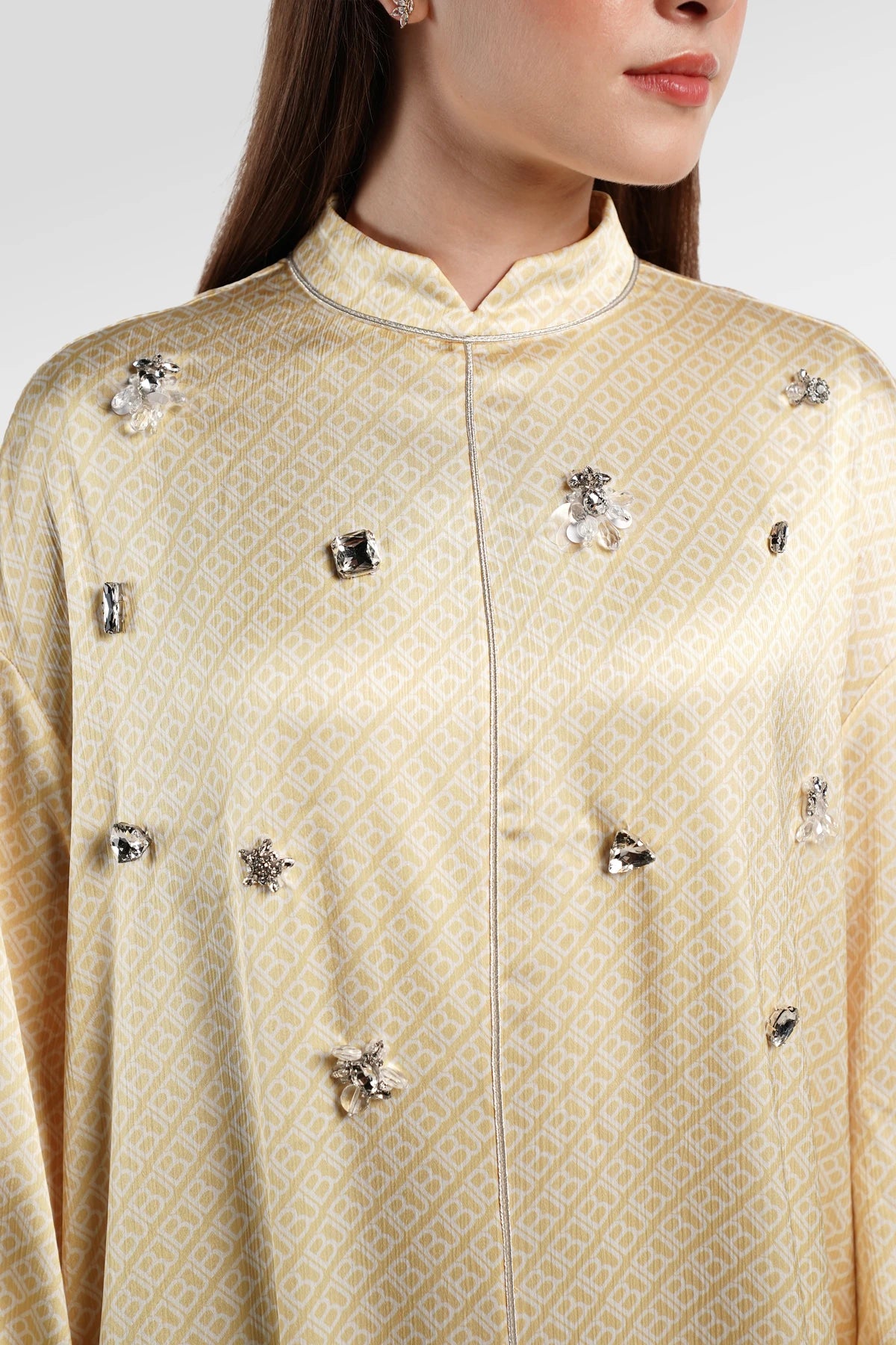 Monogram Diagonal Crystal Dress - Yuzu