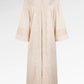 Monogram Diagonal Lace Abaya - Sand