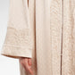 Monogram Diagonal Lace Abaya - Sand