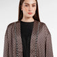 Monogram Diagonal Pearl Abaya - Black Choco