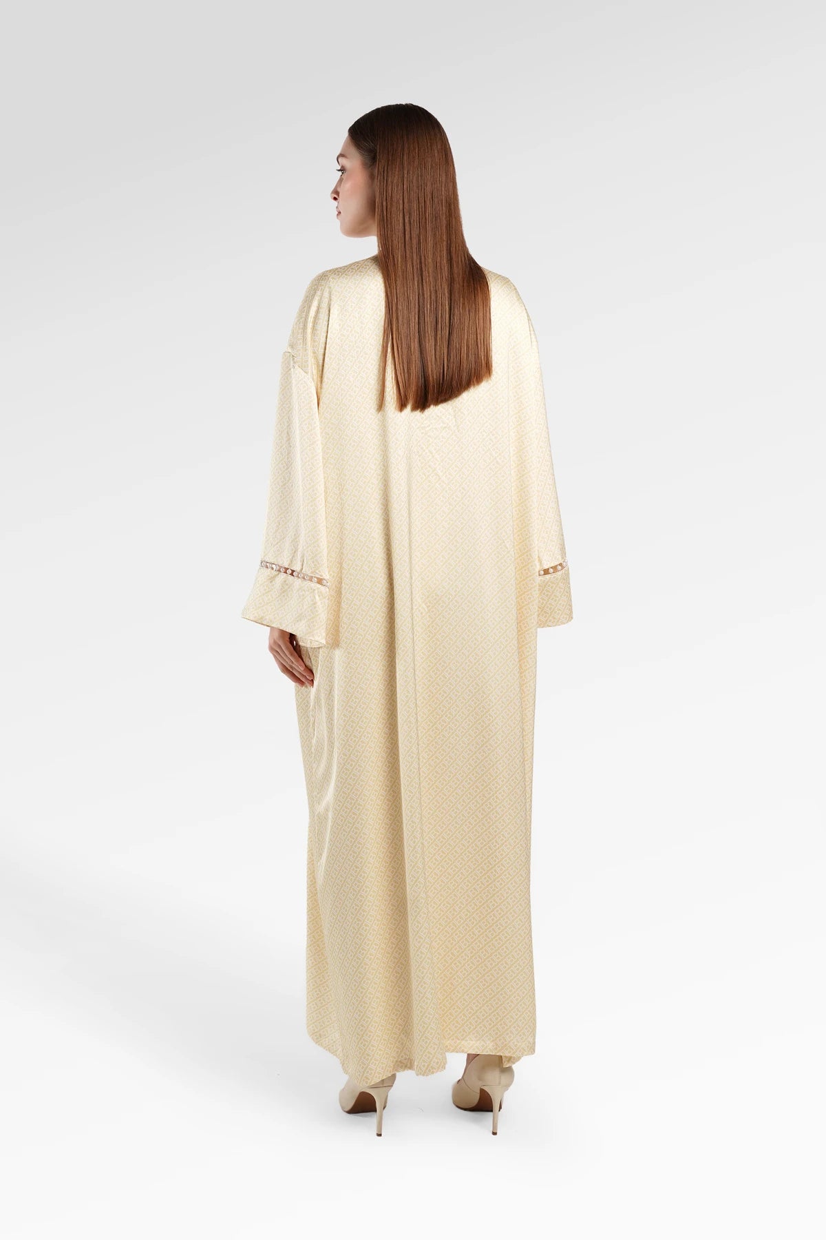 Monogram Diagonal Pearl Abaya - Yuzu