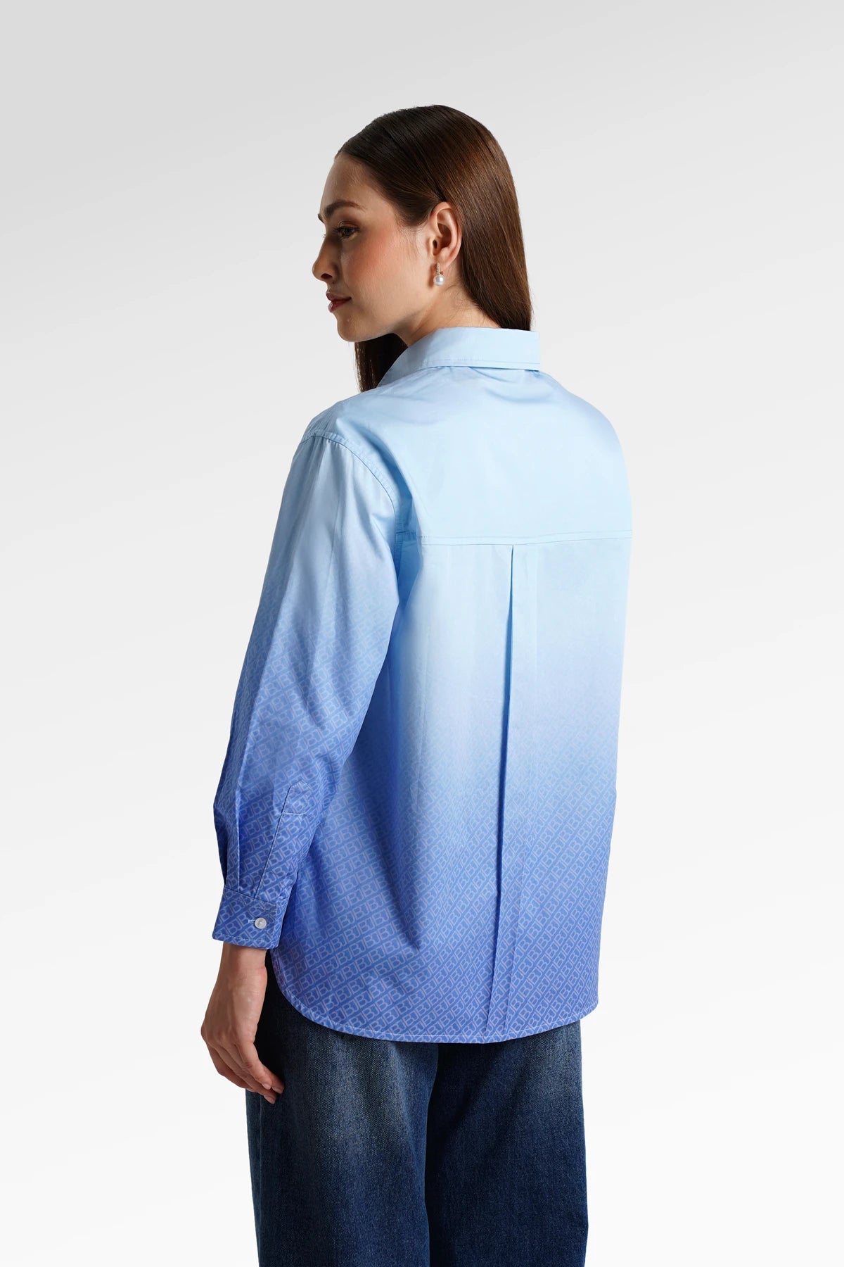 Monogram Gradient Shirt - Sea