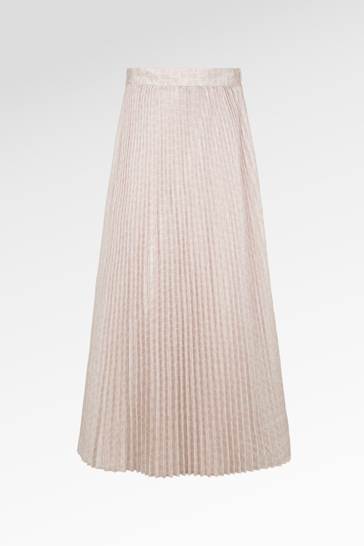 Monogram Pleated Skirt - Amber
