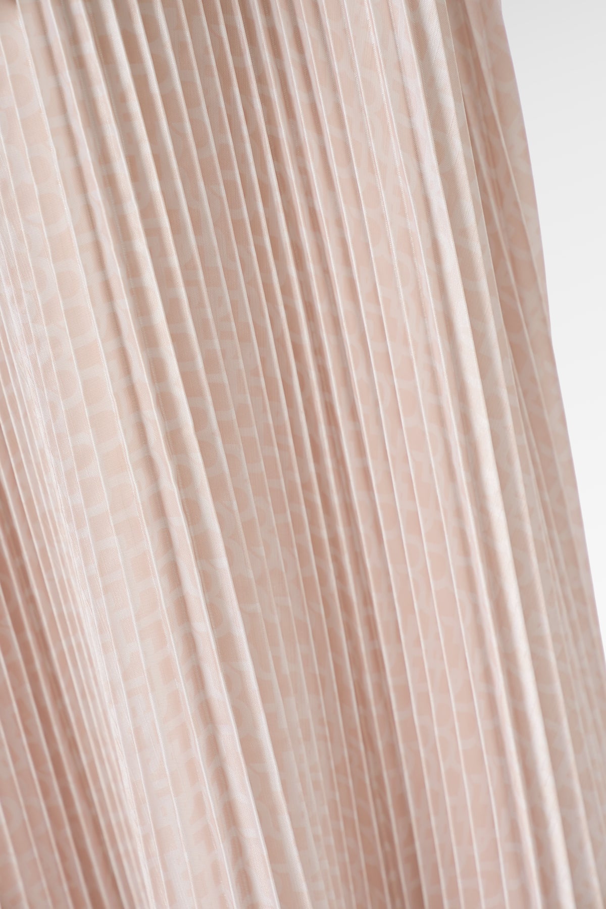 Monogram Pleated Skirt - Amber