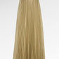Monogram Pleated Skirt - Gold