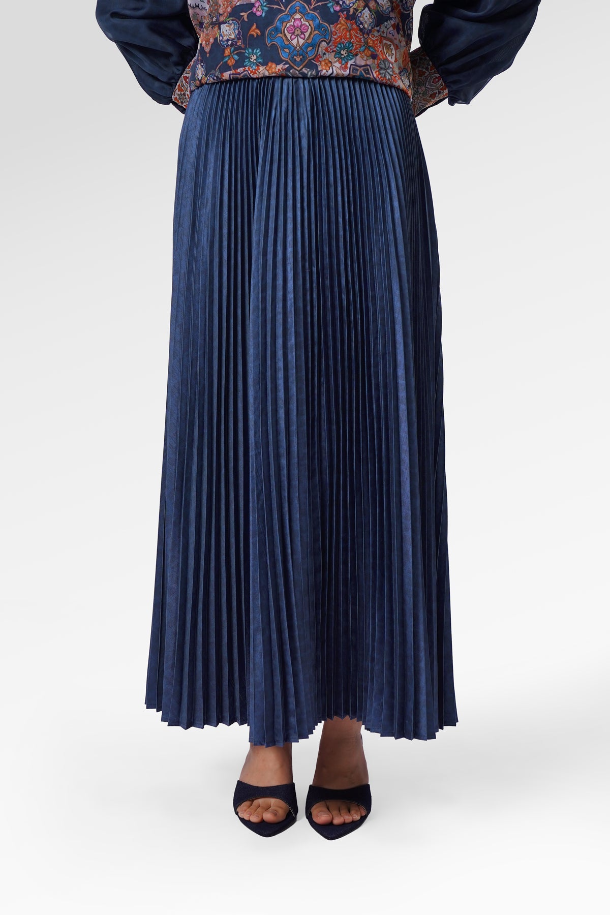 Monogram Pleated Skirt - Majorelle