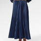 Monogram Pleated Skirt - Majorelle