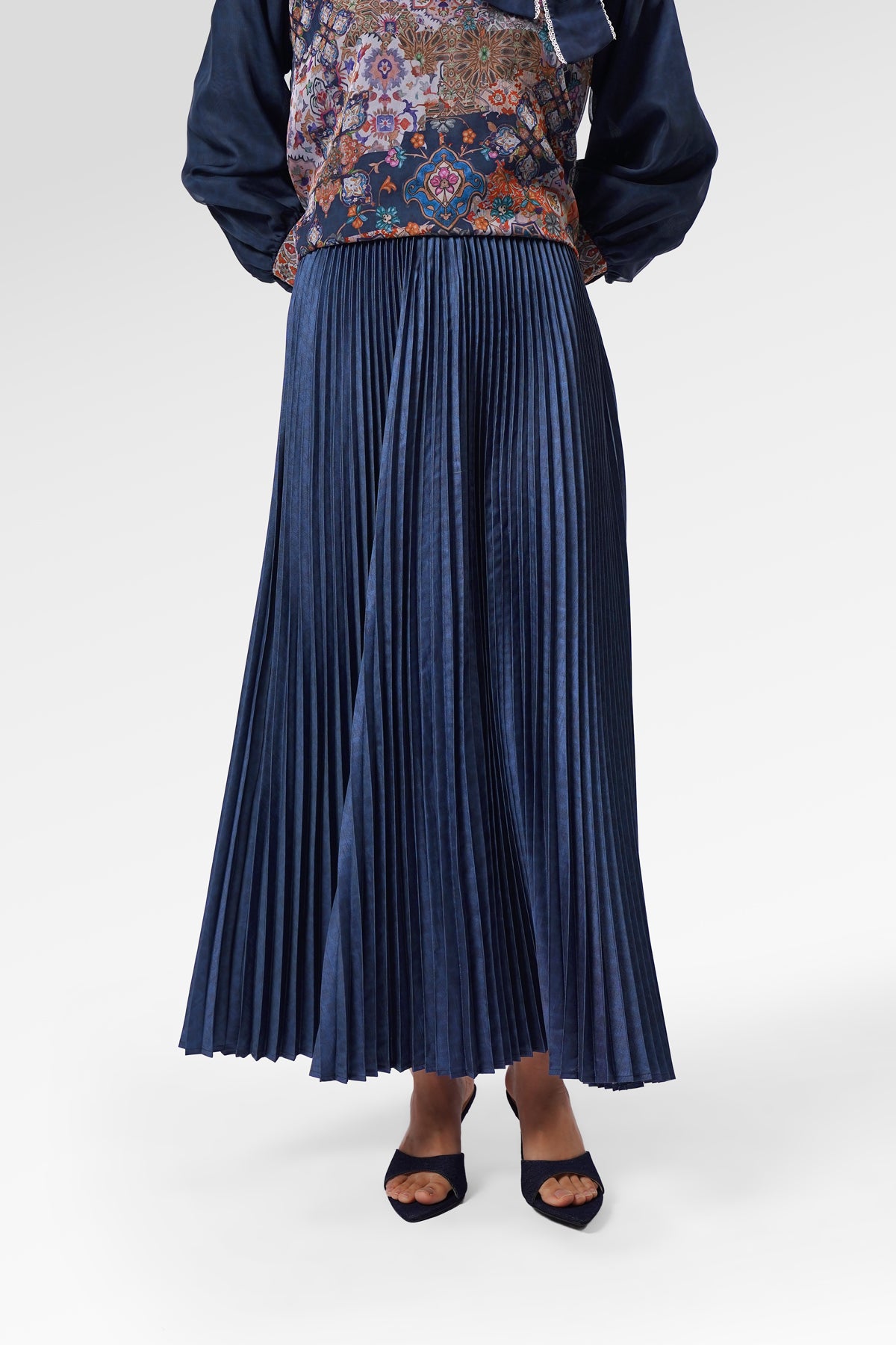 Monogram Pleated Skirt - Majorelle