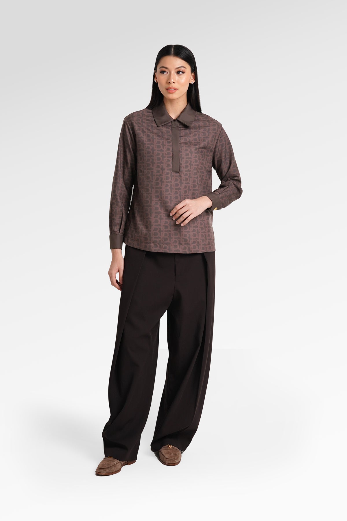 Monogram Polo Shirt - Cocoa