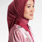 Mono Diagonal Scarf - Coral