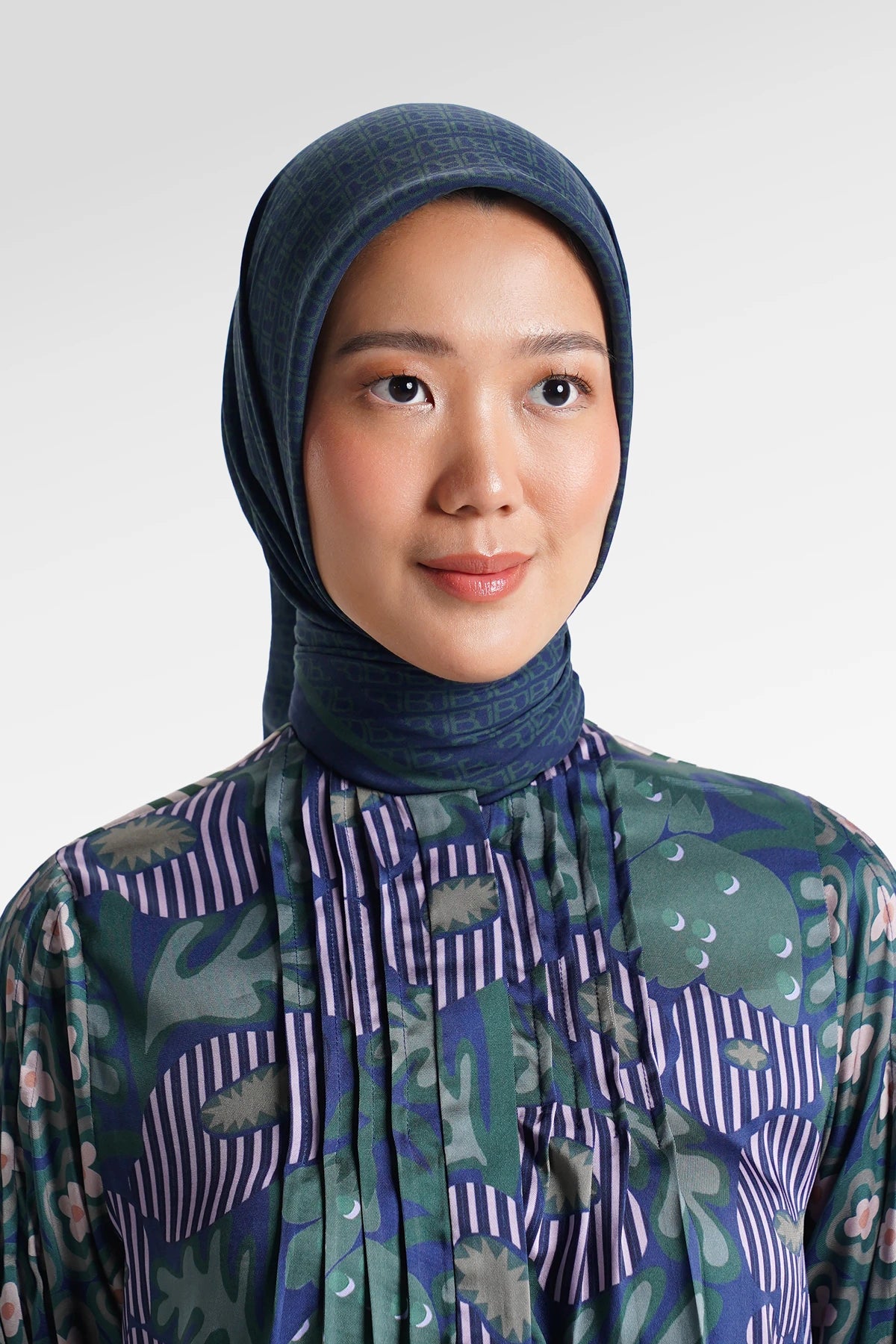 Mono Diagonal Scarf - Midnight