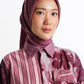 Mono Diagonal Scarf - Red Velvet