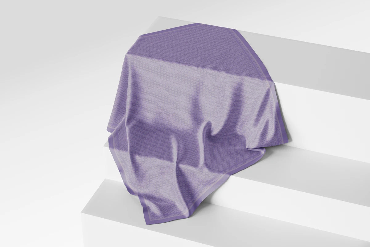Mono Diagonal Scarf - Violet