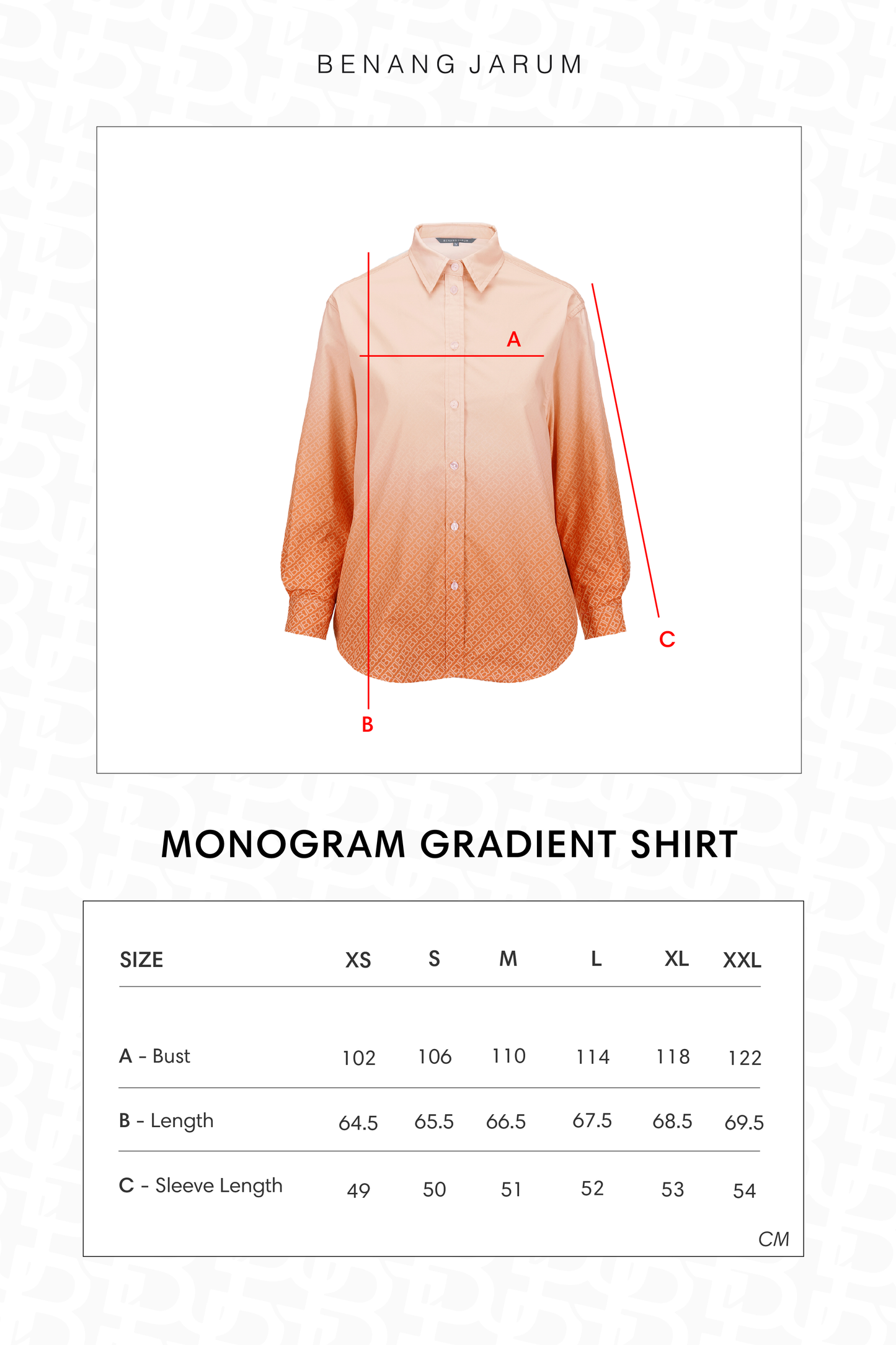 Monogram Gradient Shirt - Clownfish