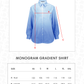 Monogram Gradient Shirt - Sea