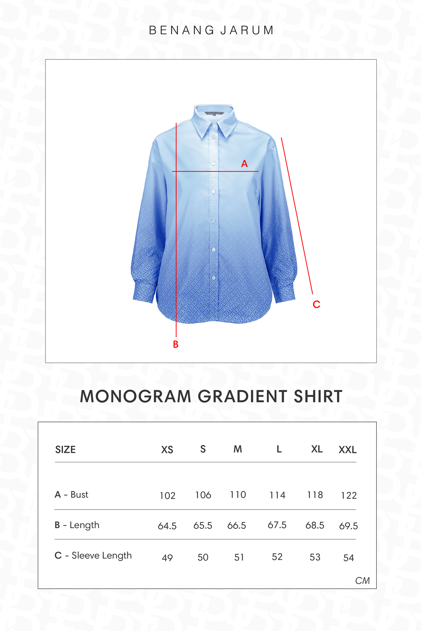 Monogram Gradient Shirt - Sea
