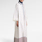 Mono Lace Edged Sleeve Dress - Timeless Blue