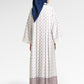Mono Lace Edged Sleeve Dress - Timeless Blue