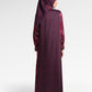 Mono Line Maxi Dress - Berry