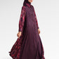Mono Line Maxi Dress - Berry