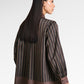 Mono Line Satin Shirt - Black Choco