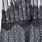 Mono Line Tiered Lace Dress - Oreo