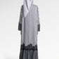 Mono Line Tiered Lace Dress - Oreo