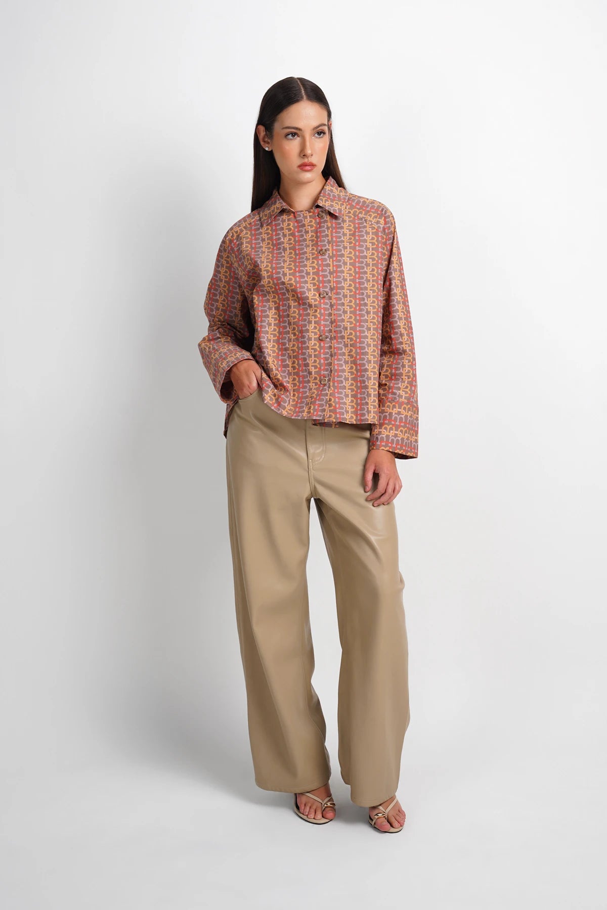 Mono Offset Placket Shirt - Como