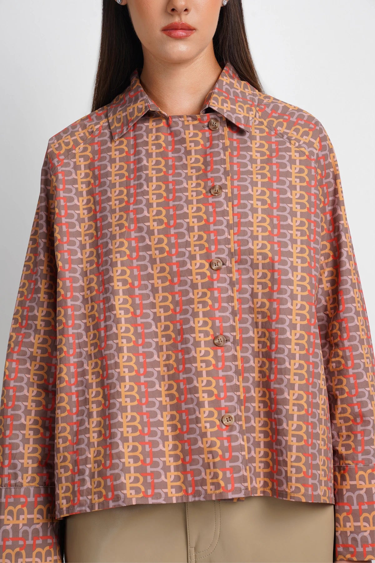 Mono Offset Placket Shirt - Como