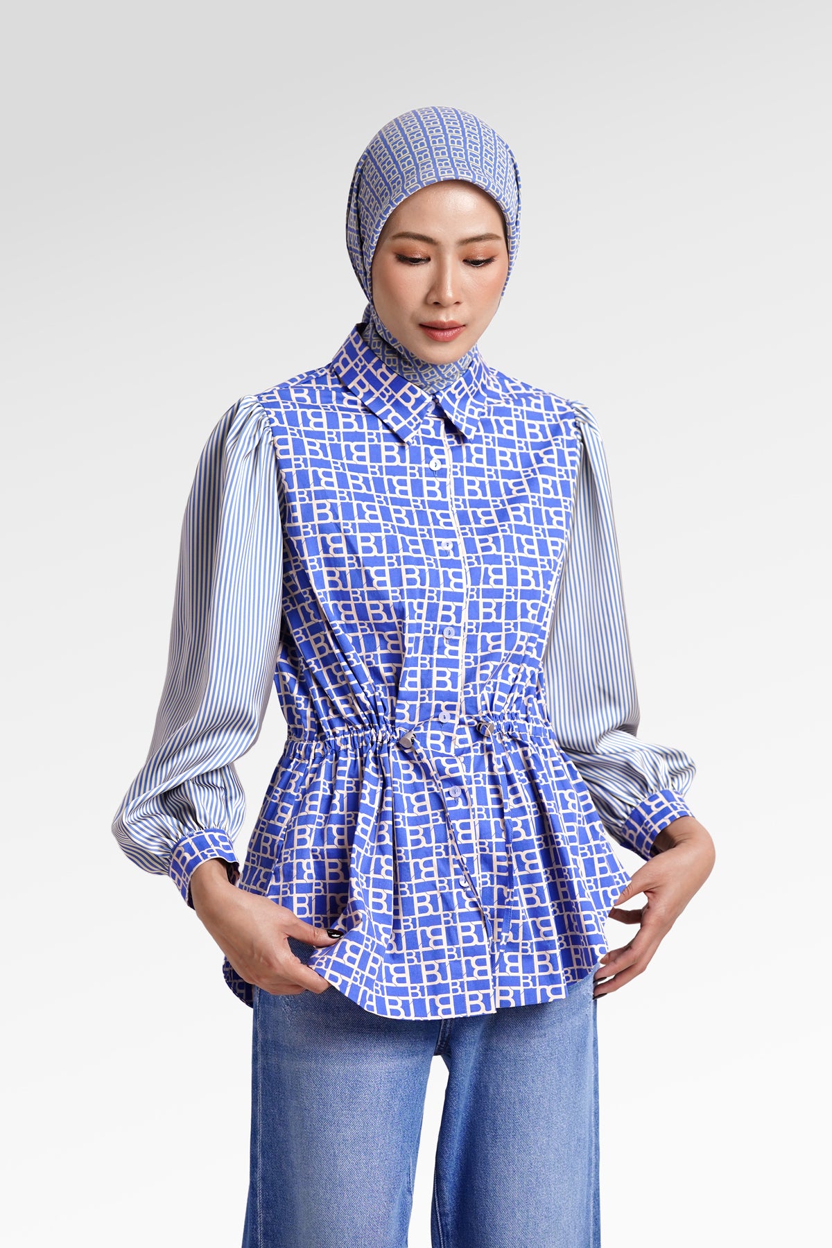 Mono Puzzle Drawstring Shirt - Yuzu