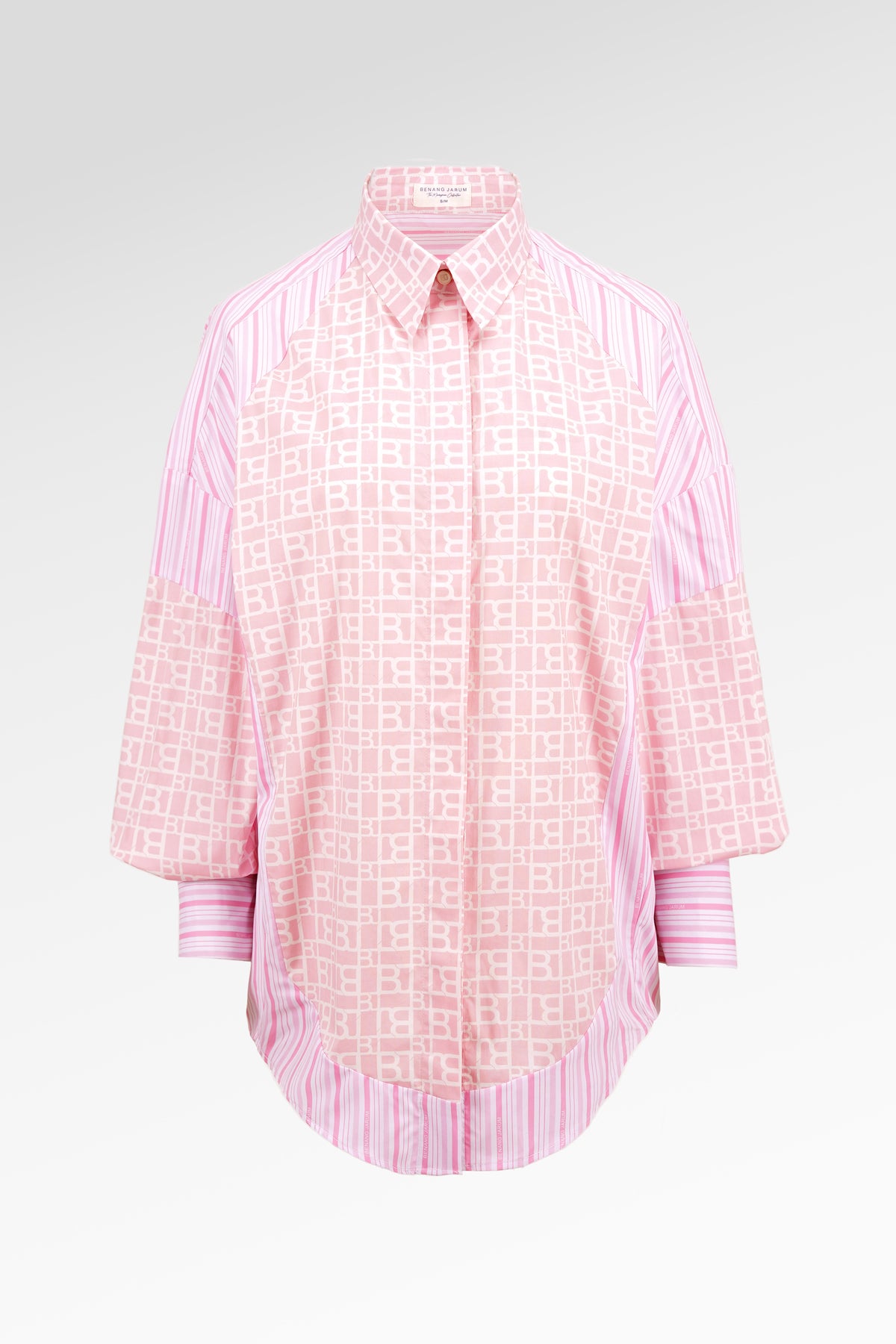 Mono Puzzle Oversized Shirt - Sorbet