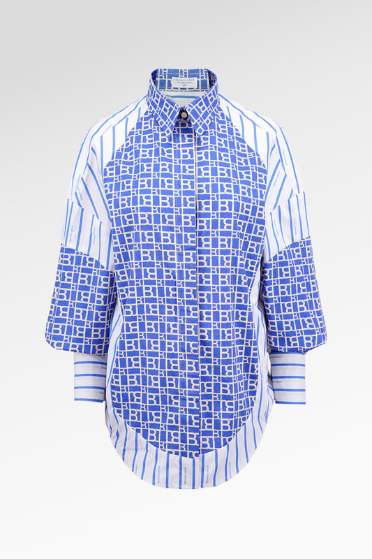 Mono Puzzle Oversized Shirt - Yuzu