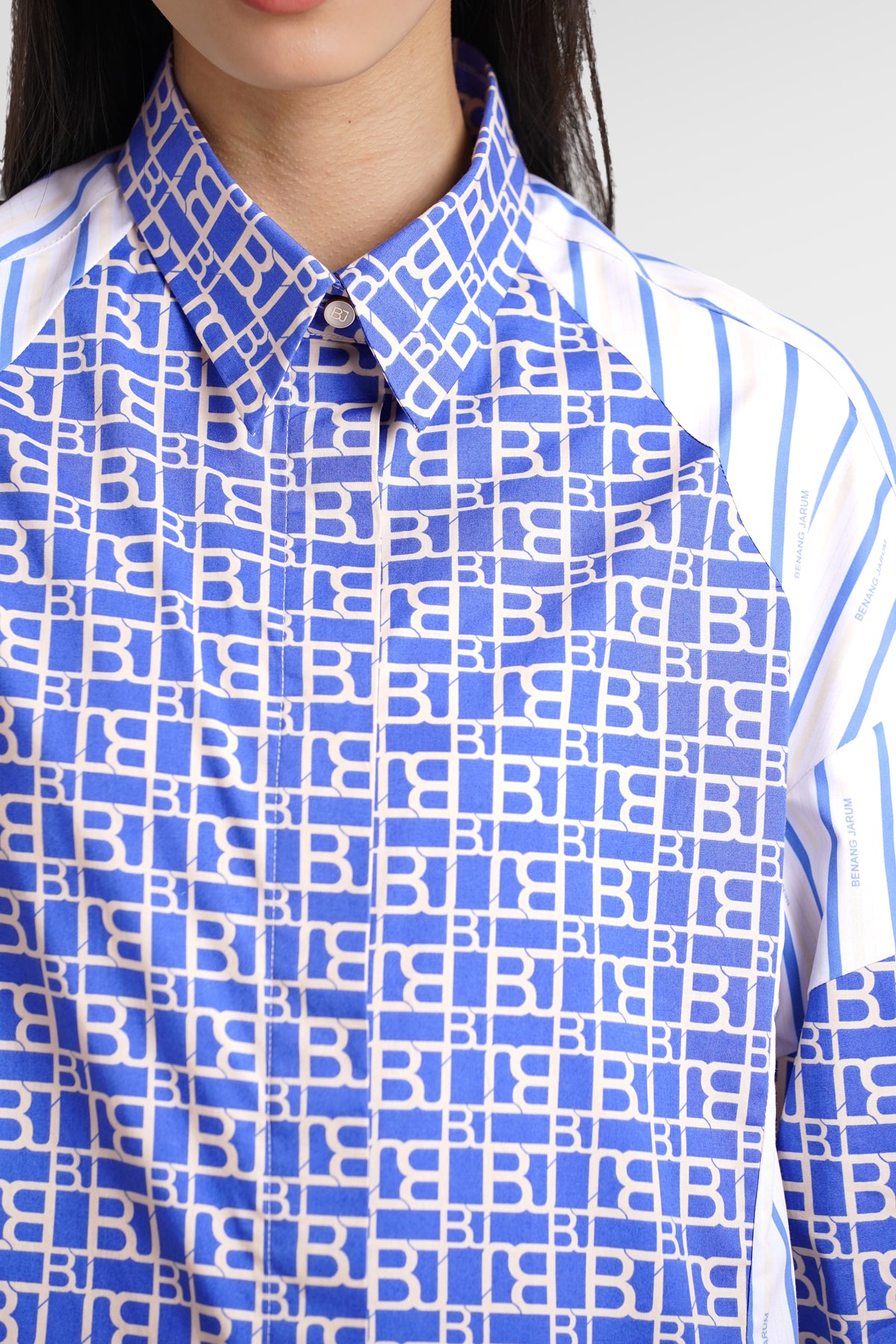 Mono Puzzle Oversized Shirt - Yuzu