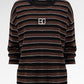 Mono Stripes Knit - Black Choco