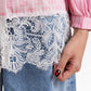 Mono Stripes Lace Shirt - Sorbet