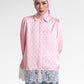 Mono Stripes Lace Shirt - Sorbet