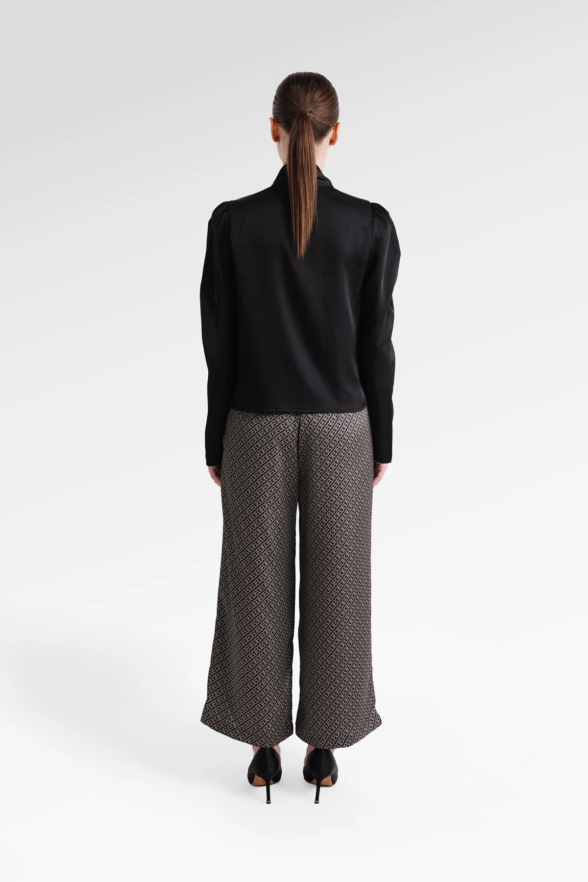 Mono Diagonal Pants - Black Choco
