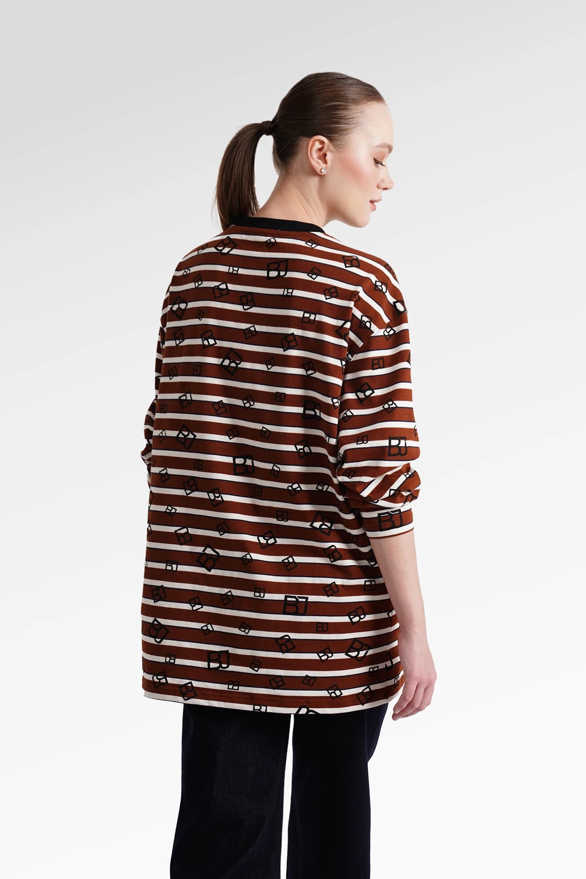 Mono Stripes T-Shirt - Choco