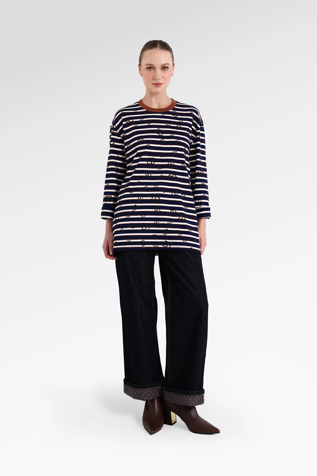 Mono Stripes T-Shirt - Navy