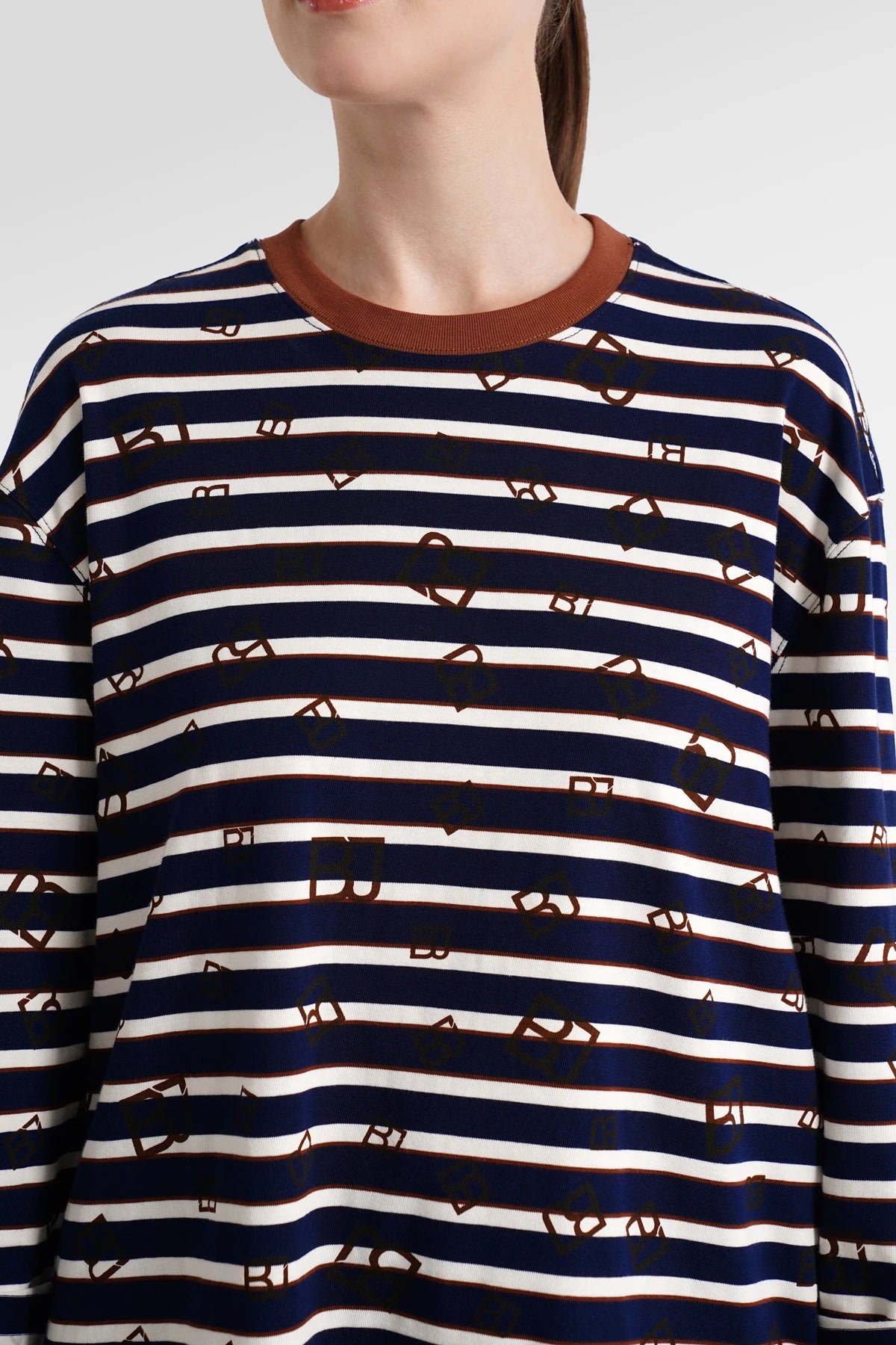Mono Stripes T-Shirt - Navy